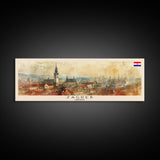 Zagreb Croatia Travel Art, City Art, Framed Canvas Print or Metal Wall Art, Europe Travel Poster, Panoramic Wall Art, Extra Wide Wall Art