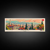 Ankara Turkey Travel Print Wall Art, Panoramic City Art, Travel Art, Wall Decor, Vacation Gift, Framed Canvas Print Or Metal Art