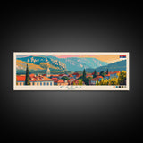 Čačak Serbia Wall Art, Panoramic Travel Poster, Panoramic Framed Canvas Print, City Wall Art, Wall Hanging Home Decor, Travel Art