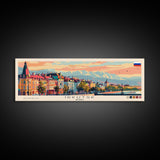 Irkutsk Russia Wall Art, Panoramic Travel Poster, Panoramic Framed Canvas Print, City Wall Art, Wall Hanging Home Decor, Travel Art