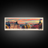 Lipetsk Russia Wall Art, Panoramic Travel Poster, Panoramic Framed Canvas Print, City Wall Art, Wall Hanging Home Decor, Travel Art