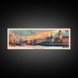 Liverpool United Kingdom Travel Art, City Art, Framed Canvas Print or Metal Wall Art, Europe Travel Poster, Panoramic Wall Art, Extra Wide Wall Art