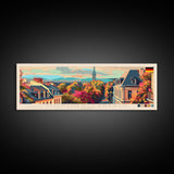 Monchengladbach Germany Travel Art, City Art, Framed Canvas Print or Metal Wall Art, Europe Travel Poster, Panoramic Wall Art, Extra Wide Wall Art