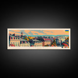 Mykolaiv Ukraine Wall Art, Panoramic Travel Poster, Panoramic Framed Canvas Print, City Wall Art, Wall Hanging Home Decor, Travel Art