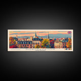 Northampton United Kingdom Travel Art, City Art, Framed Canvas Print or Metal Wall Art, Europe Travel Poster, Panoramic Wall Art, Extra Wide Wall Art