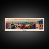 Poltava Ukraine Wall Art, Panoramic Travel Poster, Panoramic Framed Canvas Print, City Wall Art, Wall Hanging Home Decor, Travel Art