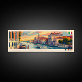 Venice Italy Travel Print Wall Art, Panoramic City Art, Travel Art, Wall Decor, Vacation Gift, Framed Canvas Print Or Metal Art