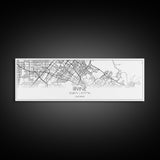 Panoramic Irvine City Map, California Art, Map Print, Minimalist Wall Art, Canvas Art, Housewarming Gift, Street Map Art, Closing Gift