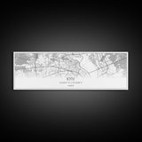 Panoramic Kyiv City Map, Ukraine Art, Map Print, Minimalist Wall Art, Canvas Art, Housewarming Gift, Street Map Art, Closing Gift