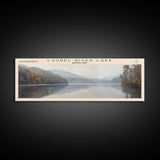 Laurel River Lake Kentucky Framed Canvas Print, Lake House Decor, Panoramic Wall Art, Travel Poster, Scenic Landscape Painting, Living Room Decor