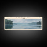 Pickwick Lake Alabama Framed Canvas Print, Lake House Decor, Panoramic Travel Poster, Scenic Wall Art, Contemporary Art