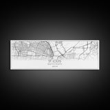 Panoramic St Louis City Map, Missouri Art, Map Print, Minimalist Wall Art, Canvas Art, Housewarming Gift, Street Map Art, Closing Gift