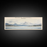 Beagle Channel Travel Poster Print, Framed Canvas Print, COUNTRY Travel Art, Wood Framed Art, Wall Hanging, Home Decor