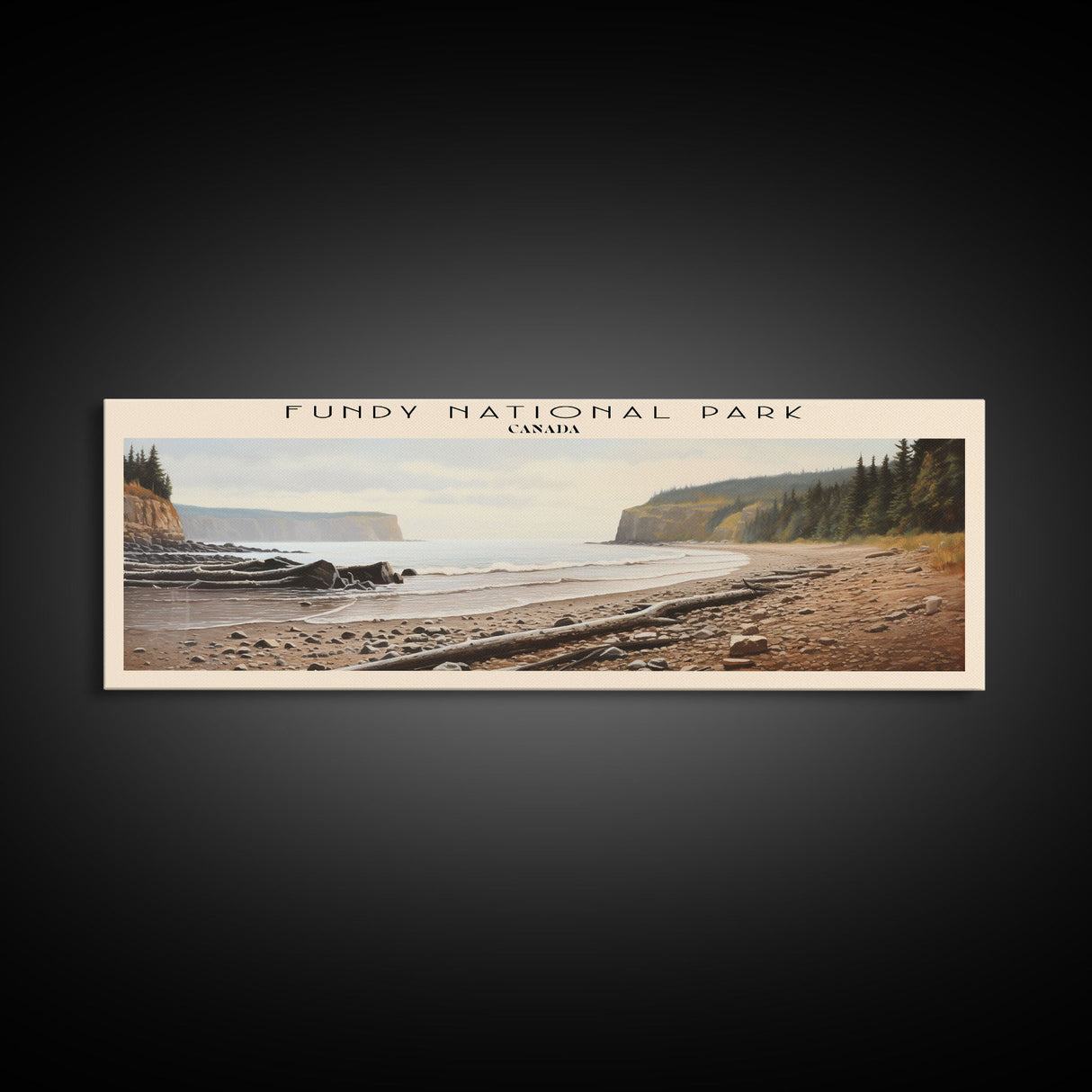 Fundy National Park Travel Poster Print, Framed Canvas Wall Art, Metal Wall Art, COUNTRY art, Gift For Him, Travel Wall Art, Travel Lover Gift