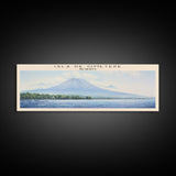 Isla de Ometepe Framed Canvas Print Travel Poster | Wall Art | Home Decor | Gift For Travel Lover | Wall Hanging | Original Art