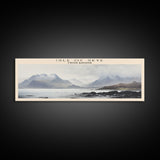 Isle of Skye COUNTRY | Framed Travel Poster Canvas Print | Trendy Wall Art | Watercolor Painting | Living Room Art | Unique Art