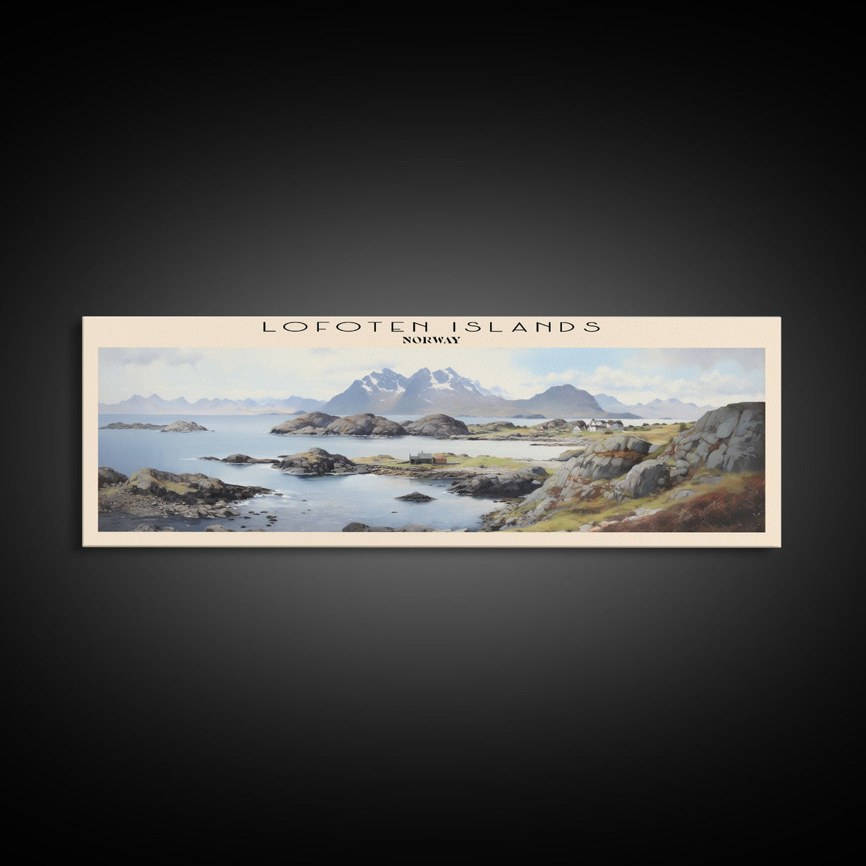 Lofoten Islands Travel Poster Print, Framed Canvas Wall Art, Metal Wall Art, COUNTRY art, Gift For Him, Travel Wall Art, Travel Lover Gift