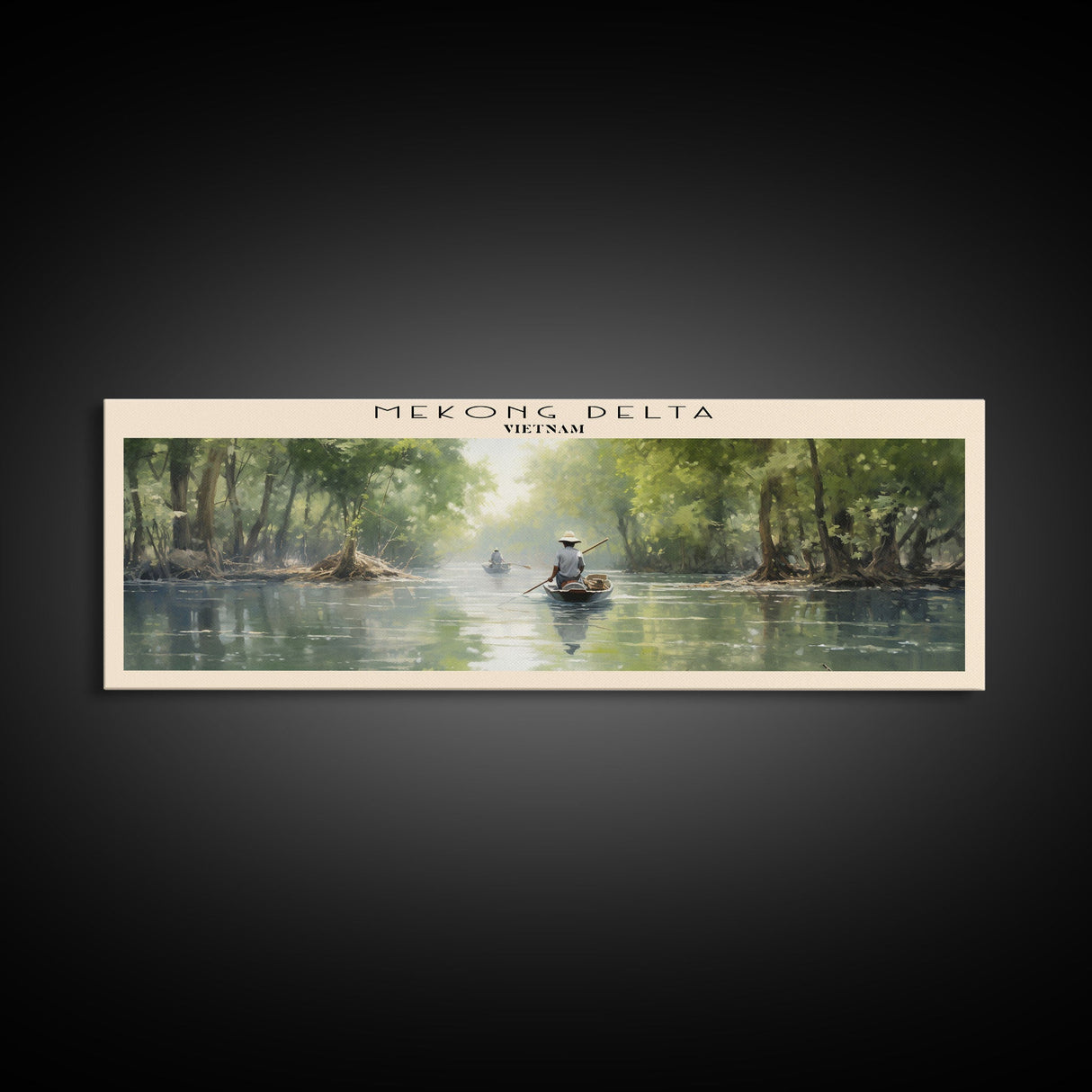 Mekong Delta Travel Poster Print, Framed Canvas Wall Art, Metal Wall Art, COUNTRY art, Gift For Him, Travel Wall Art, Travel Lover Gift