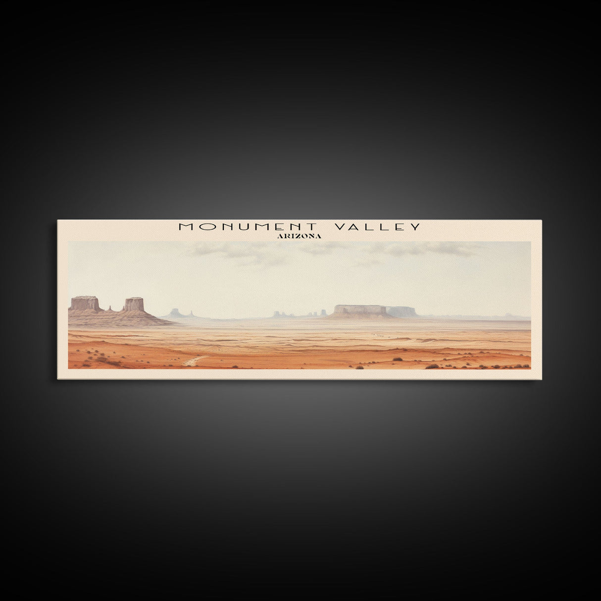 Monument Valley Travel Print Wall Art, Travel Poster Print, Retro Style COUNTRY Home Decor, Wall Hanging, Travel Gift Idea, Unique Metal Art