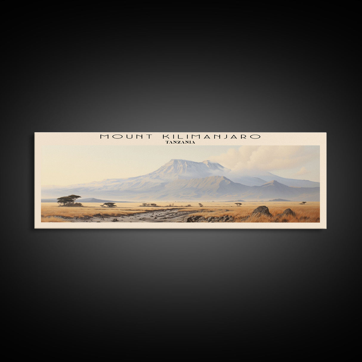 Mount Kilimanjaro Travel Poster Print, Framed Canvas Wall Art, Metal Wall Art, COUNTRY art, Gift For Him, Travel Wall Art, Travel Lover Gift