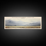 Ngorongoro Crater COUNTRY | Framed Travel Poster Canvas Print | Trendy Wall Art | Watercolor Painting | Living Room Art | Unique Art