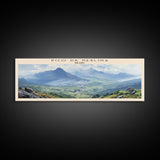 Pico da Neblina COUNTRY | Framed Travel Poster Canvas Print | Trendy Wall Art | Watercolor Painting | Living Room Art | Unique Art