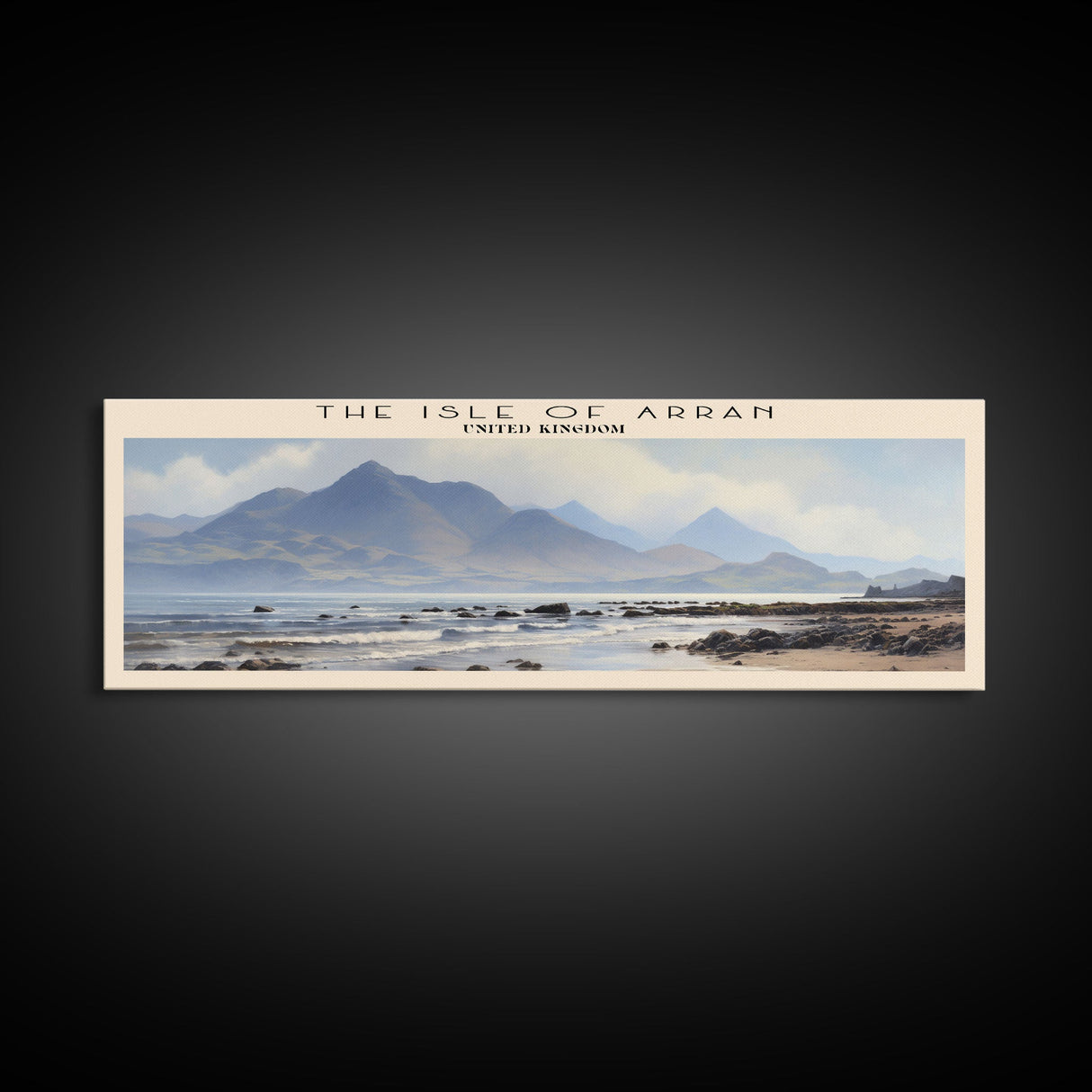 The Isle of Arran Travel Poster Print, Framed Canvas Wall Art, Metal Wall Art, COUNTRY art, Gift For Him, Travel Wall Art, Travel Lover Gift