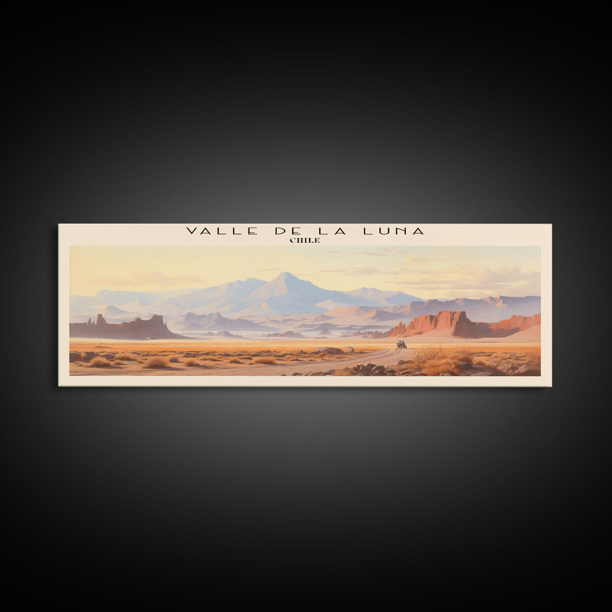 Valle de la Luna Travel Poster Print, Framed Canvas Wall Art, Metal Wall Art, COUNTRY art, Gift For Him, Travel Wall Art, Travel Lover Gift