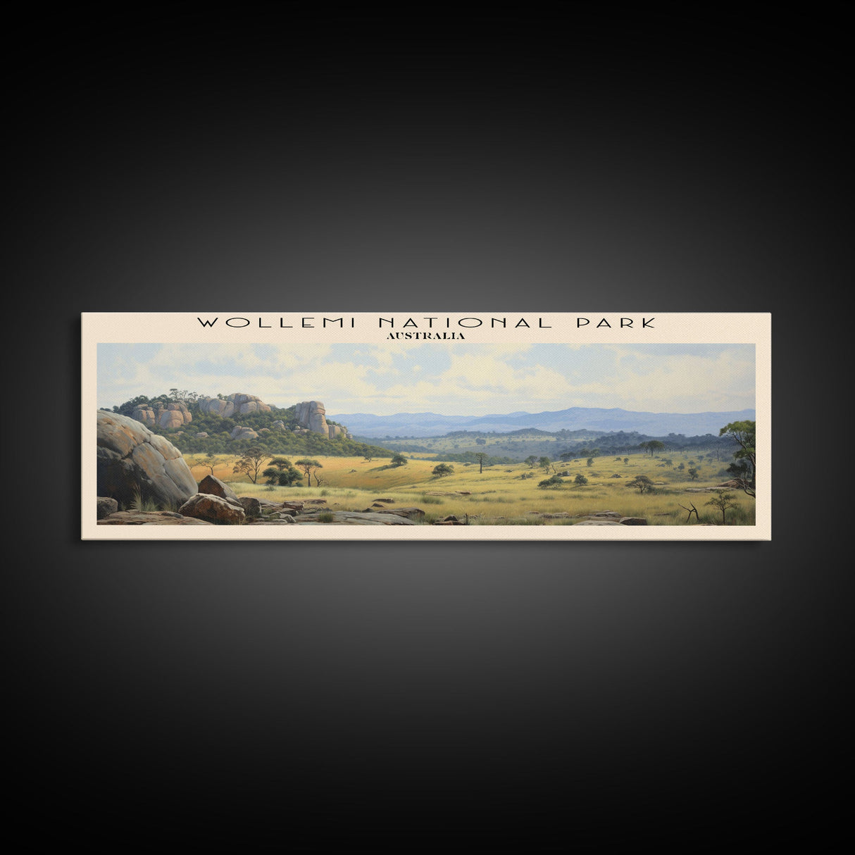 Wollemi National Park COUNTRY Travel Poster Print, Framed Canvas Print, COUNTRY Travel Art, Wood Framed Art, Wall Hanging, Home Decor