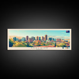 Adelaide, Australia Panoramic Travel Poster Canvas Print, Adelaide, Australia Painting, Australia Art, Adelaide Panoramic Travel Art, Travel Painting