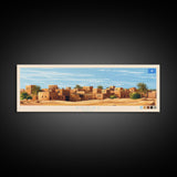 Awdal, Somalia Panoramic Travel Poster Canvas Print, Awdal, Somalia Painting, Somalia Art, Awdal Panoramic Travel Art, Travel Painting