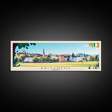 Ballymena, Ireland Travel Poster Panoramic Canvas Print, Ballymena, Ireland Painting, Ireland Art, Ballymena Travel Art, Guest Room Painting