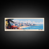 Conakry, Guinea Panoramic Travel Poster Canvas Print, Conakry, Guinea Painting, Guinea Art, Conakry Travel Art, Guest Room Painting