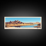 Eldoret, Kenya Panoramic Travel Poster Canvas Print, Eldoret, Kenya Painting, Kenya Art, Eldoret Travel Art, Living Room Painting