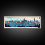 Guelph, Canada Travel Poster Panoramic Canvas Print, Guelph, Canada Painting, Canada Art, Guelph Travel Art, Guest Room Painting