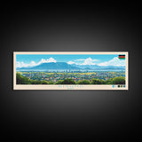 Kisumu, Kenya Panoramic Travel Poster Canvas Print, Kisumu, Kenya Painting, Kenya Art, Kisumu Travel Art, Guest Room Painting