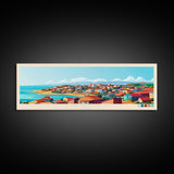 Panoramic Travel Poster Kuito, Angola Canvas Print, Kuito, Angola Painting, Angola Art, Kuito Travel Art, Guest Room Painting