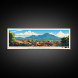 Likasi, Congo Travel Poster Panoramic Canvas Print, Likasi, Congo Painting, Congo Art, Likasi Travel Art, Guest Room Painting