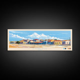 Lobito, Angola Travel Poster Panoramic Canvas Print, Lobito, Angola Painting, Angola Art, Lobito Travel Art, Guest Room Painting