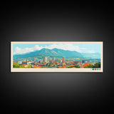 Lubango, Angola Panoramic Travel Poster Canvas Print, Lubango, Angola Painting, Angola Art, Lubango Panoramic Travel Art, Travel Painting