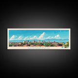 Lubumbashi, Congo Panoramic Travel Poster Canvas Print, Lubumbashi, Congo Painting, Congo Art, Lubumbashi Travel Art, Guest Room Painting