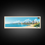 Mombasa, Kenya Travel Poster Panoramic Canvas Print, Mombasa, Kenya Painting, Kenya Art, Mombasa Travel Art, Guest Room Painting