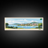 Mwanza, Tanzania Panoramic Travel Poster Canvas Print, Mwanza, Tanzania Painting, Tanzania Art, Mwanza Panoramic Travel Art, Travel Painting