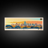 Nairobi, Kenya Panoramic Travel Poster Canvas Print, Nairobi, Kenya Painting, Kenya Art, Nairobi Travel Art, Living Room Painting