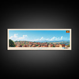 Nansana, Uganda Panoramic Travel Poster Canvas Print, Nansana, Uganda Painting, Uganda Art, Nansana Panoramic Travel Art, Travel Painting