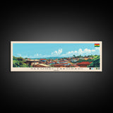 Sekondi-Takoradi, Ghana Panoramic Travel Poster Canvas Print, Sekondi-Takoradi, Ghana Painting, Ghana Art, Sekondi-Takoradi Panoramic Travel Art, Travel Painting