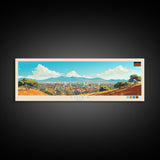 Thika, Kenya Panoramic Travel Poster Canvas Print, Thika, Kenya Painting, Kenya Art, Thika Panoramic Travel Art, Travel Painting