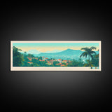 Tshikapa, Congo Travel Poster Panoramic Canvas Print, Tshikapa, Congo Painting, Congo Art, Tshikapa Travel Art, Guest Room Painting