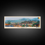 Bamenda, Cameroon Panoramic Canvas Print, Bamenda, Cameroon Painting, Cameroon Art, Bamenda Travel Poster, Travel Art, Vacation Gift