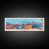 Cobija, Bolivia Panoramic Canvas Print, Cobija, Bolivia Painting, Bolivia Art, Cobija Travel Poster, Travel Art, Vacation Gift